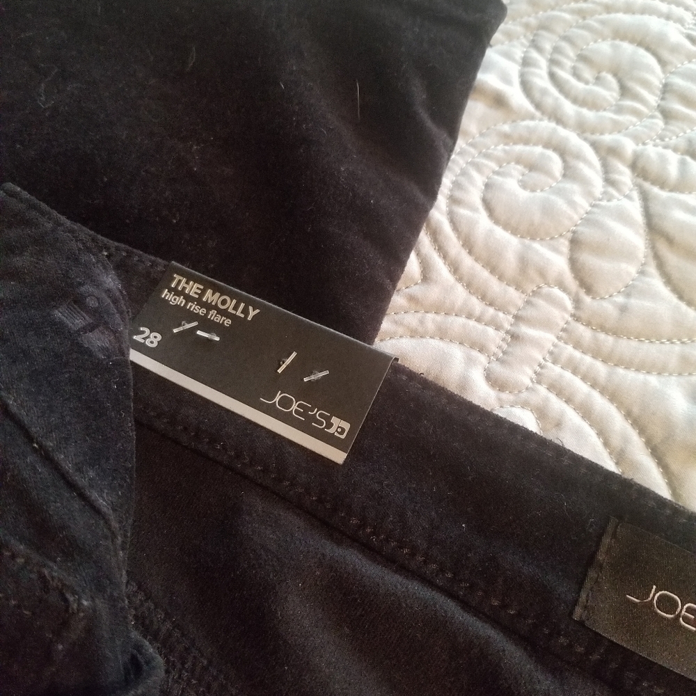Joes pants nwt size 28 velour black